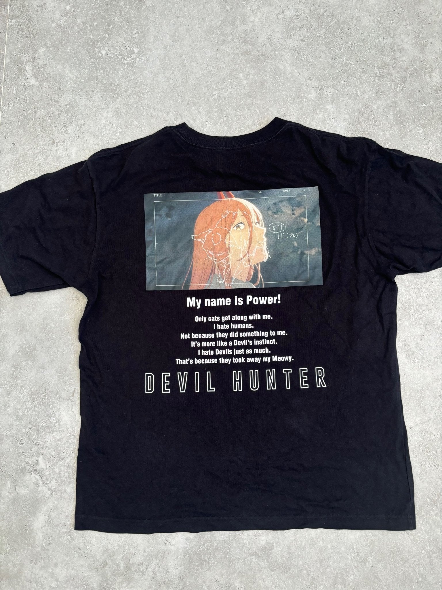 Chainsaw Man Power T-Shirt – Japan Exclusive, Size L